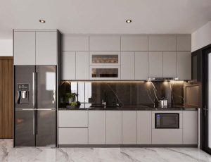 Bếp không kê 3 hướng là gì?