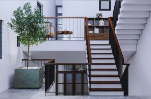 Tại sao không nên đặt cầu thang giữa nhà?