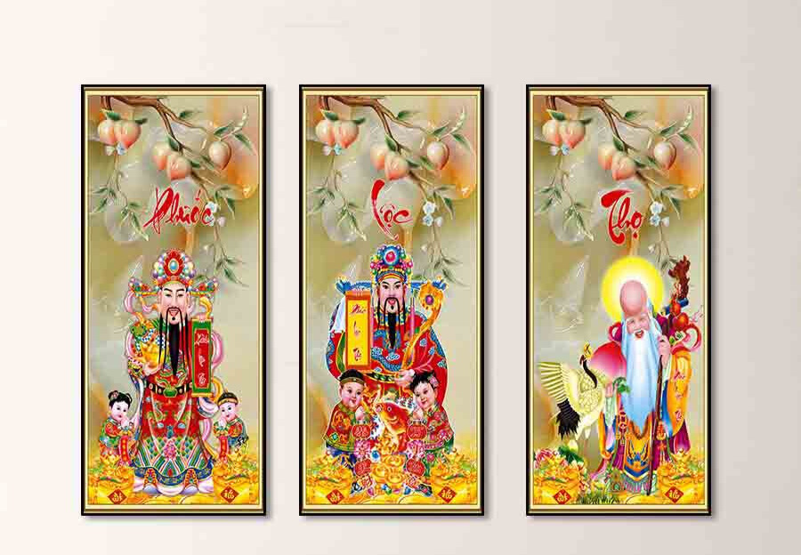 Tranh Phúc Lộc Thọ