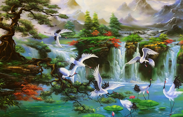 Tranh tùng hạc diên niên